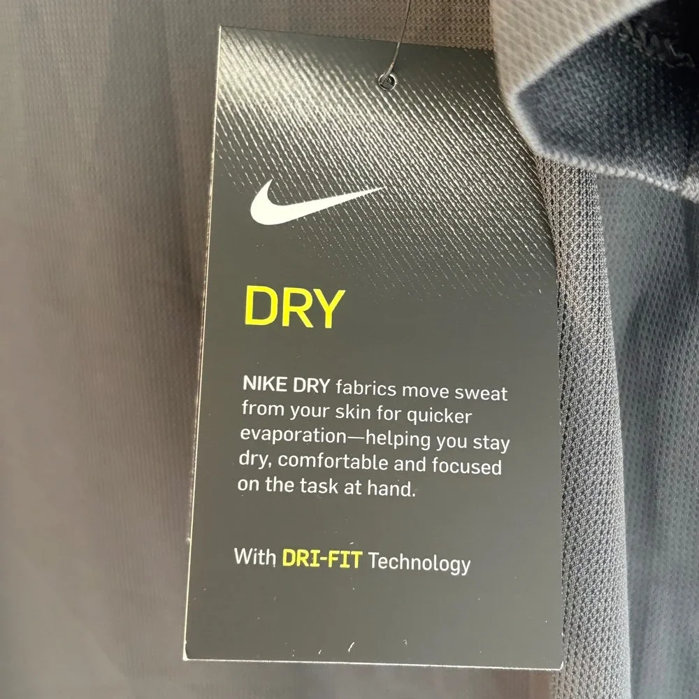 Nike Golf Dri-FIT Polo Shirt Mens XL Anthracite Grey Short Sleeve 266998-060 NWT